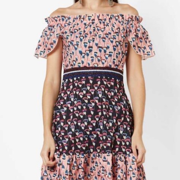 Coastal Cowgirl Trendyol Ruffle Maxi Dress Vacation Ready Flowy 40 Boho Chic - Picture 1 of 8